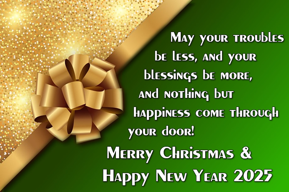 Merry Christmas and Happy 2024 greetings Christmas and New Year